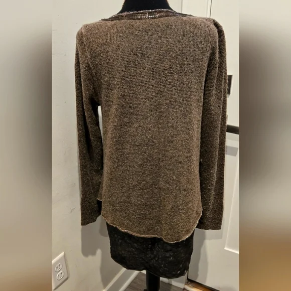 Anthropologie Belle France Brown Sweater! - Picture 3 of 7